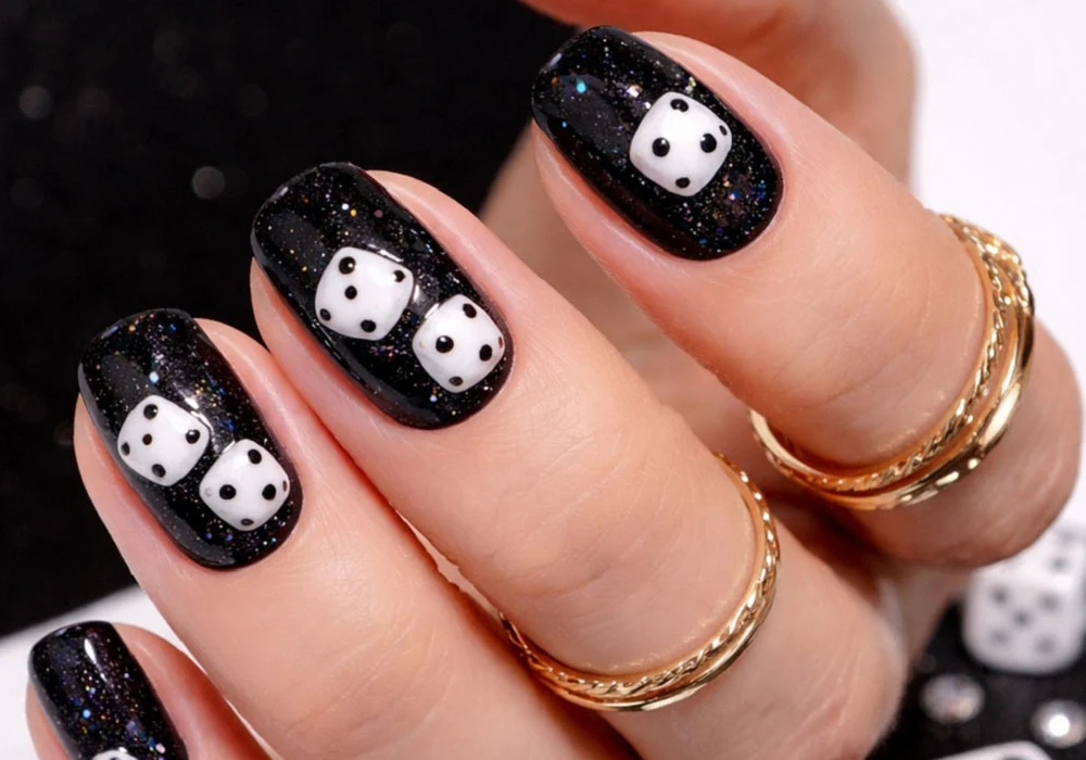 Unique Dice Nails: A Playful Nail Trend That Stands Out